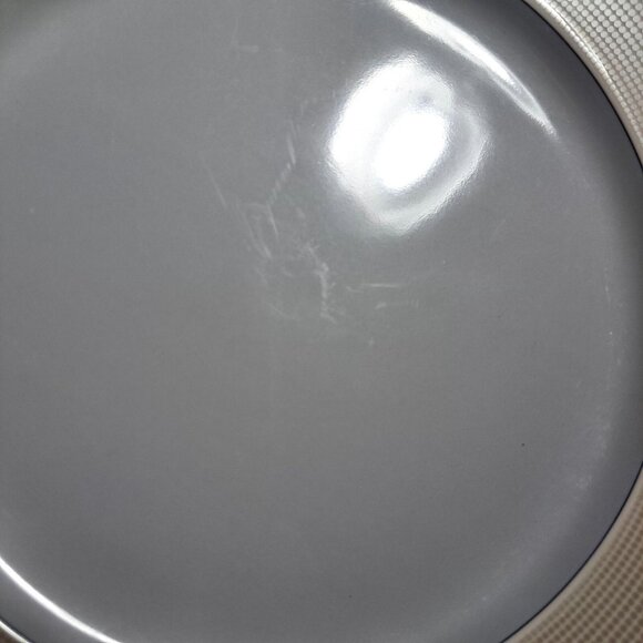 Mikasa Silver Jewels 12" Chop Plate Fine China White Silver Elegant Design - Picture 4 of 7